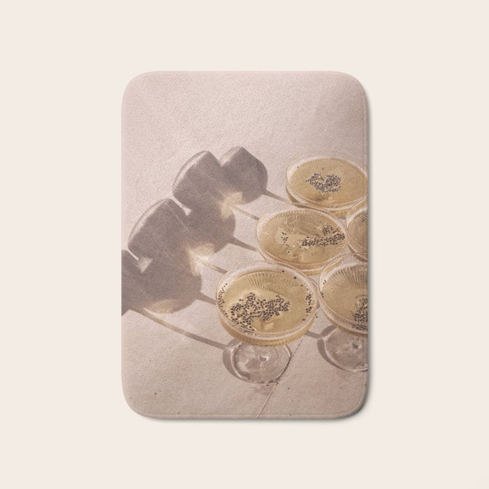 Cocktails & Shadows Photo Art Print | Luxury Party Celebration Drinks Photography Bath Mat Gallery Image 1