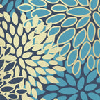 Christmas, Flower Garden, Gold and Blue, Floral Prints Coffee Mug Gallery Image 2