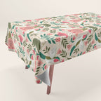 Hummingbirds - Green and Pink Tablecloth Gallery Image 1