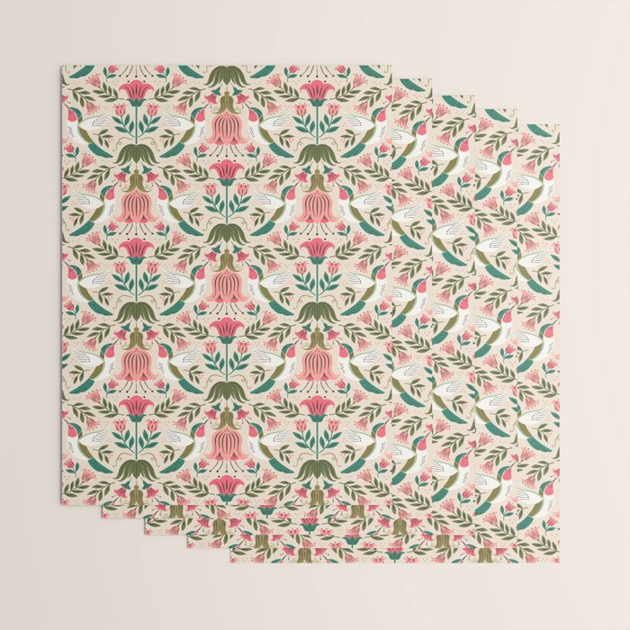 Hummingbirds - Green and Pink Wrapping Paper Gallery Image 3