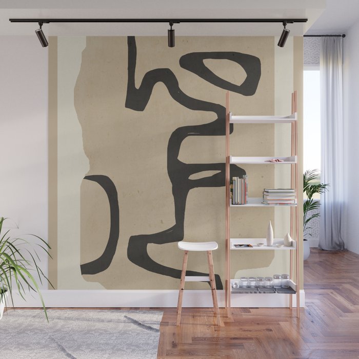 Abstract line art 118 Wall Mural Gallery Image 1