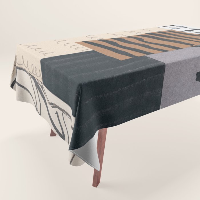 Collage Studies #2 Tablecloth Gallery Image 1