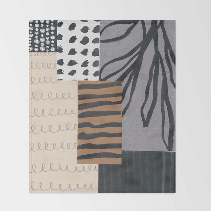 Collage Studies #2 Throw Blanket Gallery Image 2