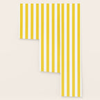 Lemon Yellow and White Wide Stripes Wallpaper Gallery Image 3