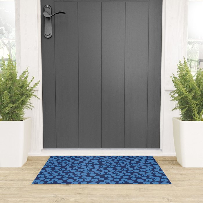 Blueberries pattern Welcome Mat Gallery Image 3