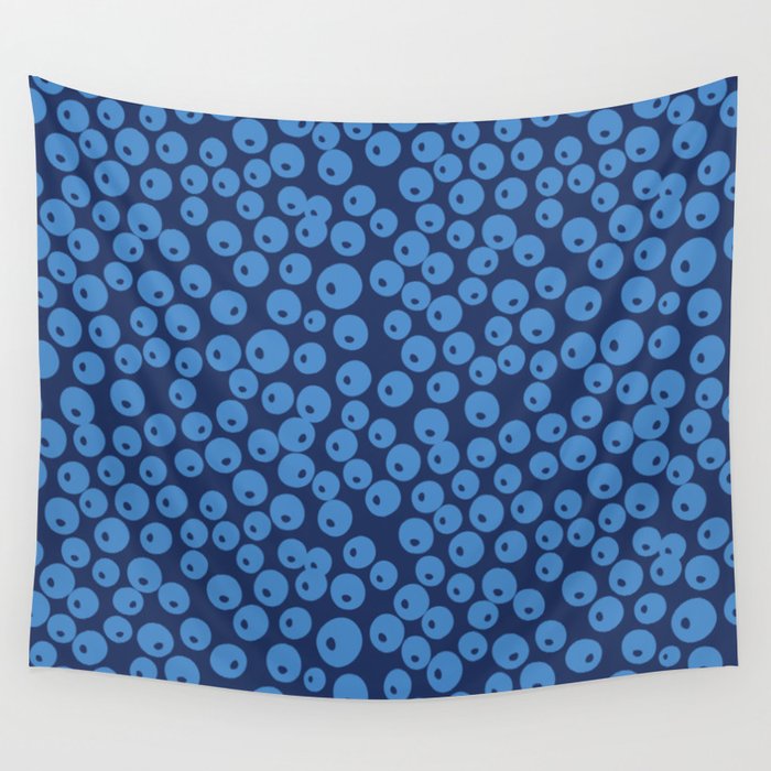 Blueberries pattern Wall Tapestry Gallery Image 4