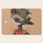 Festive Ostrich Cutting Board Gallery Image 1