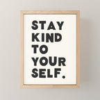 stay kind to yourself. Mini Art Print Gallery Image 1