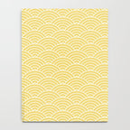 Japanese Waves Pattern Yellow Notebook Gallery Image 4