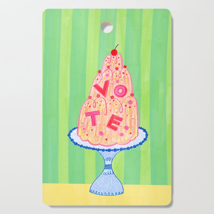 Mold the Future & Vote in Lime Green Cutting Board Gallery Image 1