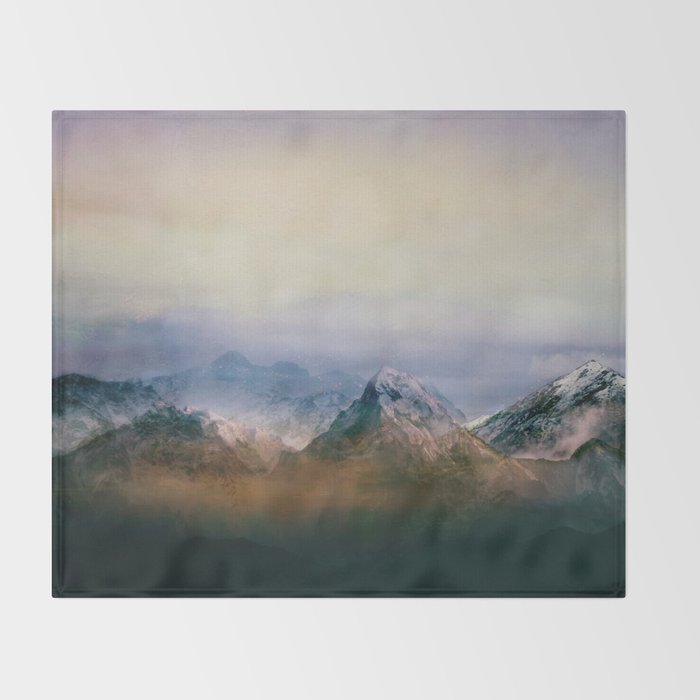 Mountain Peaks II Throw Blanket Gallery Image 2