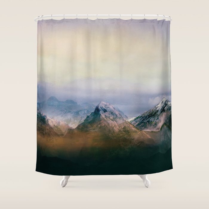 Mountain Peaks II Shower Curtain Gallery Image 1