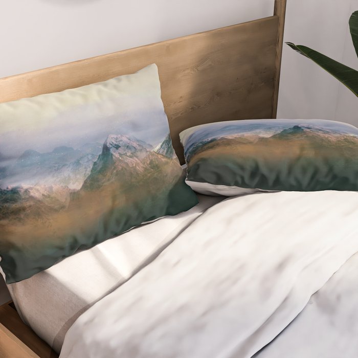Mountain Peaks II Pillow Sham Gallery Image 2