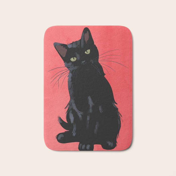 Black cat 2 Bath Mat Gallery Image 1