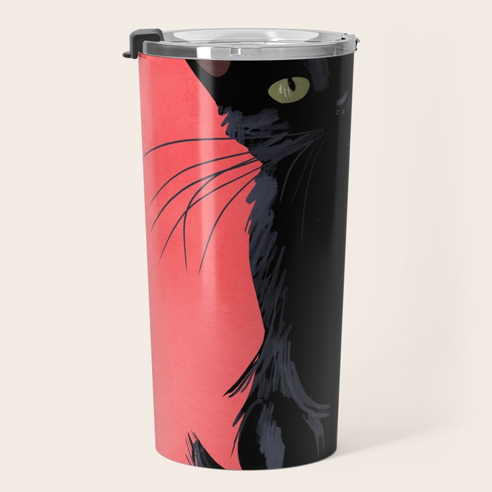 Black cat 2 Travel Mug Gallery Image 3