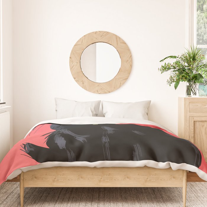 Black cat 2 Duvet Cover Gallery Image 3
