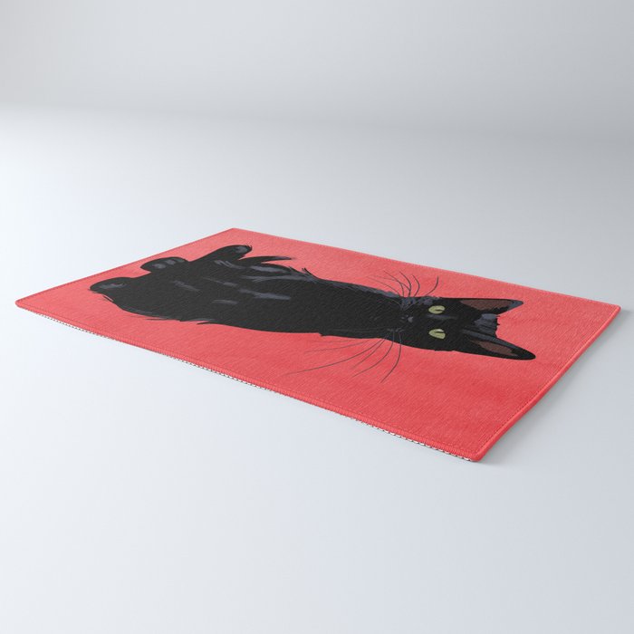 Black cat 2 Rug Gallery Image 3