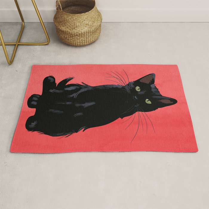 Black cat 2 Rug Gallery Image 1