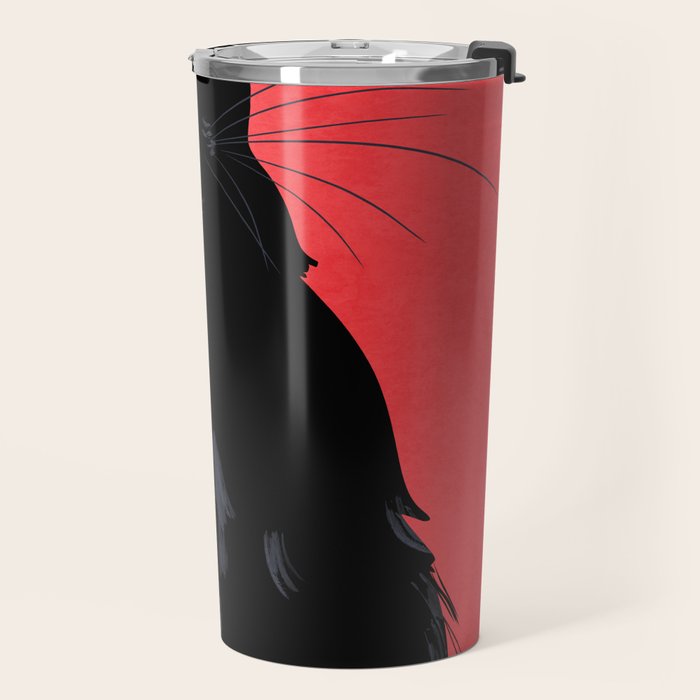 Black cat 2 Travel Mug Gallery Image 2
