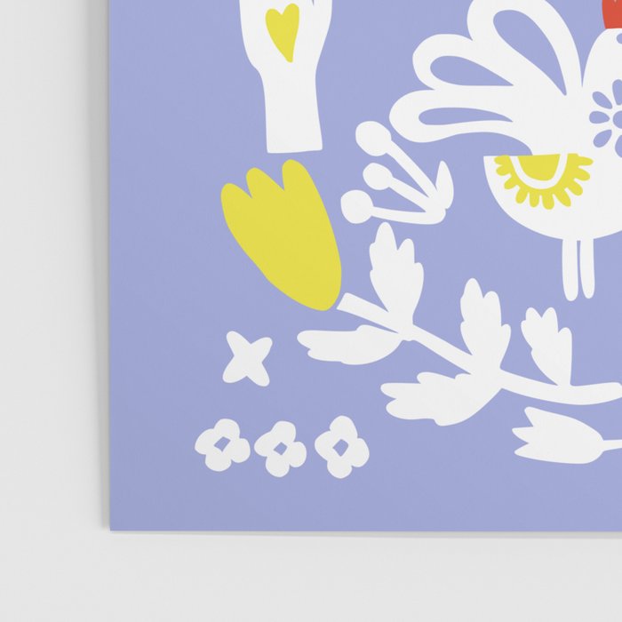 be kind - scandinavian folk art illustration Poster Gallery Image 3