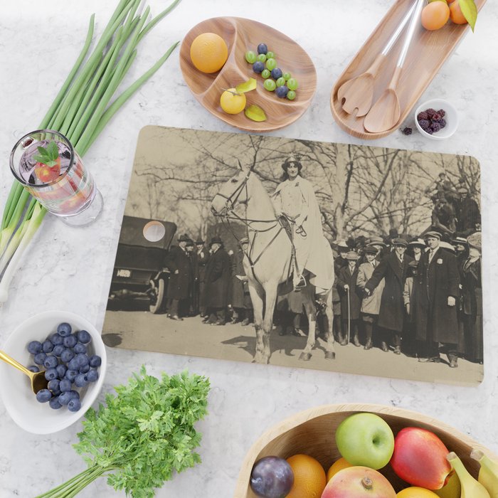 Inez Milholland Leading Suffrage Parade Cutting Board Gallery Image 2
