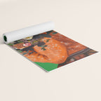 Woman with Flowers Painting Yoga Mat Gallery Image 2