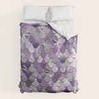 Mermaid Purple and Silver Comforter Gallery Image 6