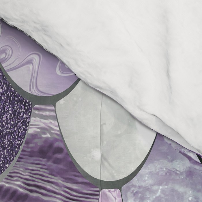 Mermaid Purple and Silver Comforter Gallery Image 4