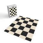 Beige & Black Check, Modern Checkerboard  Jigsaw Puzzle Gallery Image 2