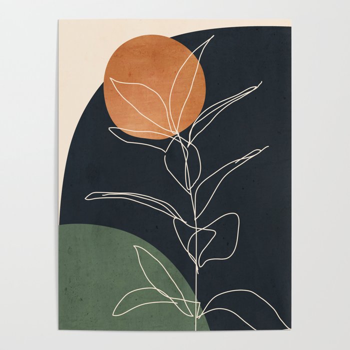 Abstract Art /Minimal Plant 98 Poster Gallery Image 1