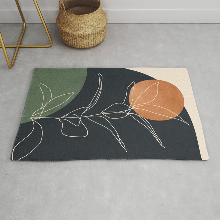 Abstract Art /Minimal Plant 98 Rug Gallery Image 1