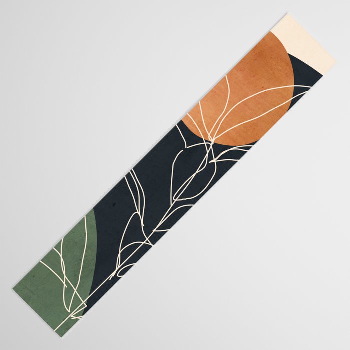 Abstract Art /Minimal Plant 98 Table Runner Gallery Image 3