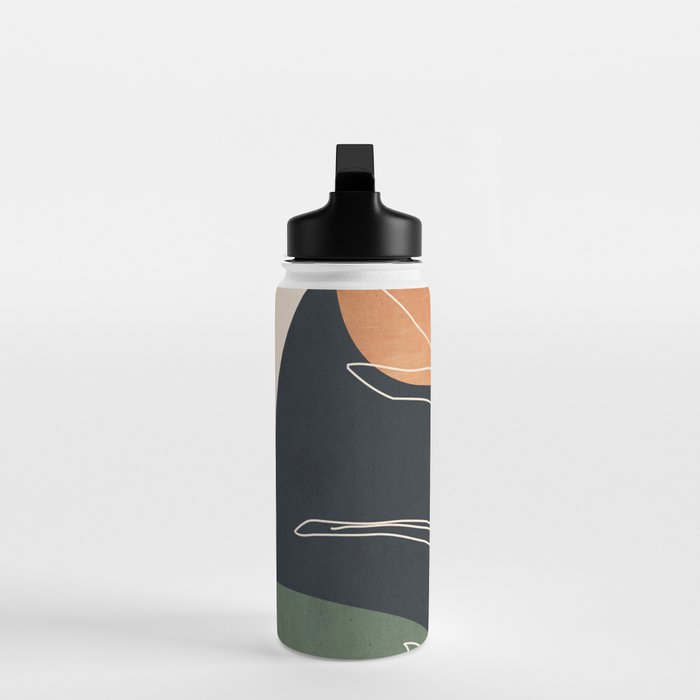 Abstract Art /Minimal Plant 98 Water Bottle Gallery Image 3