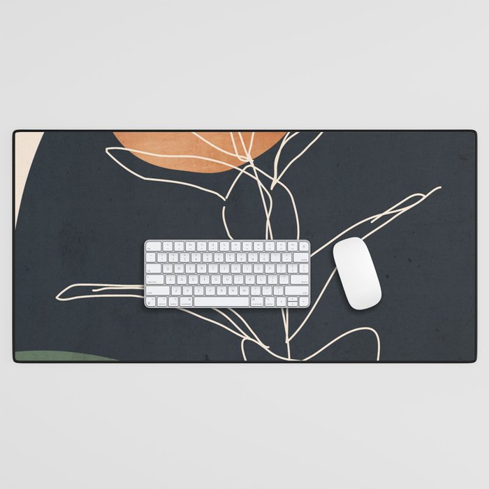 Abstract Art /Minimal Plant 98 Desk Mat Gallery Image 1
