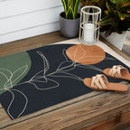 Abstract Art /Minimal Plant 98 Outdoor Rug Gallery Image 2