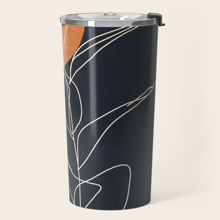Abstract Art /Minimal Plant 98 Travel Mug Gallery Image 2