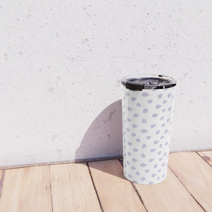 Lilac Seamless Pattern Paint Brush Strokes Travel Mug Gallery Image 4