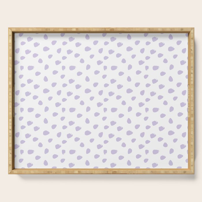 Lilac Seamless Pattern Paint Brush Strokes Serving Tray Gallery Image 1