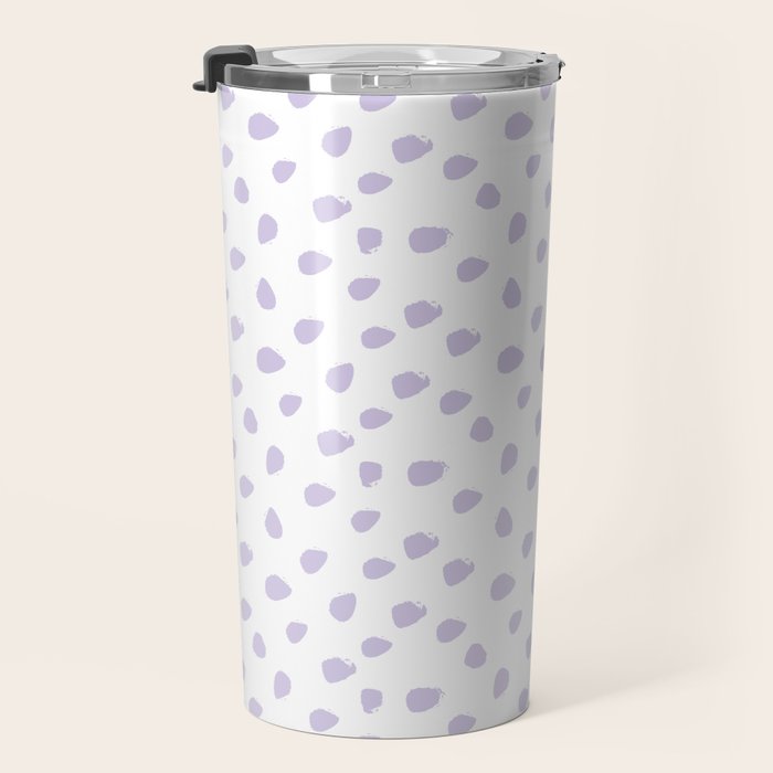 Lilac Seamless Pattern Paint Brush Strokes Travel Mug Gallery Image 3