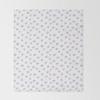 Lilac Seamless Pattern Paint Brush Strokes Throw Blanket Gallery Image 2