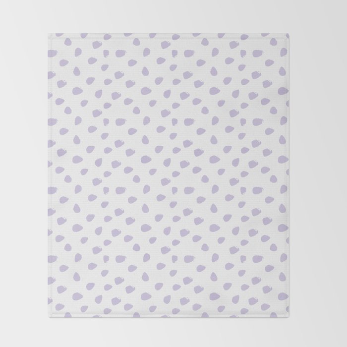 Lilac Seamless Pattern Paint Brush Strokes Throw Blanket Gallery Image 2