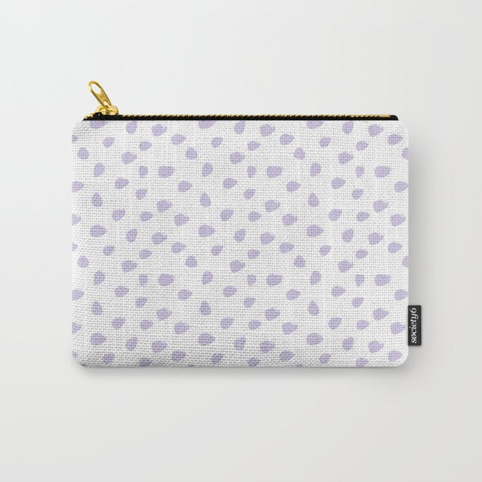 Lilac Seamless Pattern Paint Brush Strokes Carry All Pouch Gallery Image 1