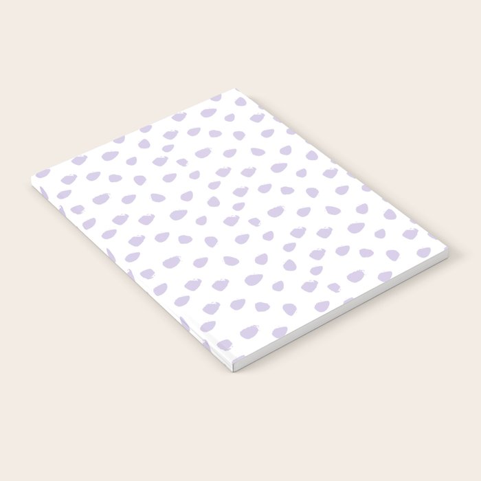 Lilac Seamless Pattern Paint Brush Strokes Notebook Gallery Image 1