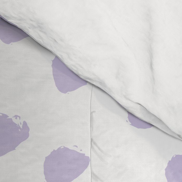 Lilac Seamless Pattern Paint Brush Strokes Comforter Gallery Image 4