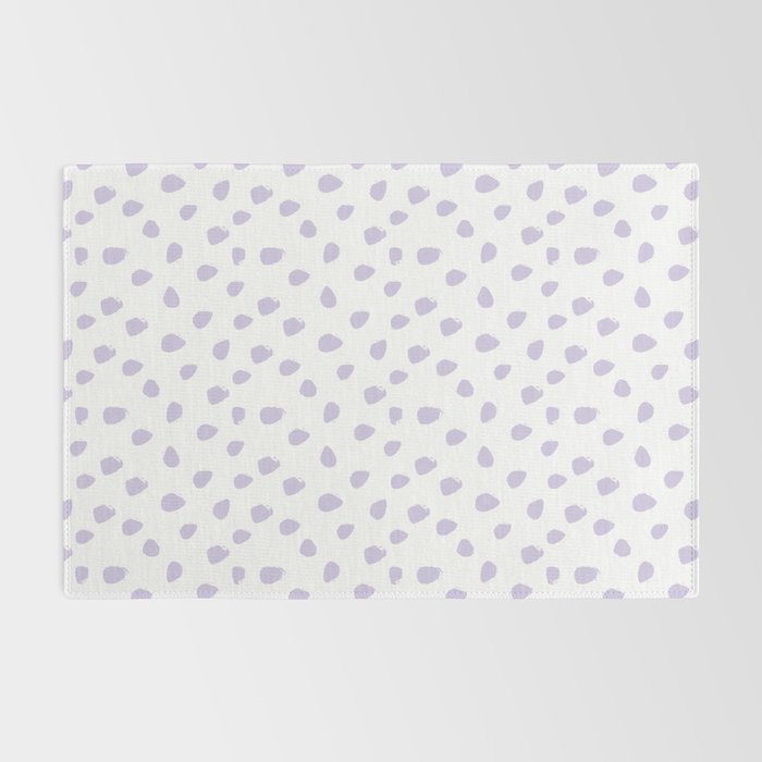 Lilac Seamless Pattern Paint Brush Strokes Rug Gallery Image 2