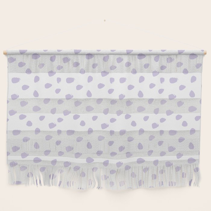 Lilac Seamless Pattern Paint Brush Strokes Wall Hanging Gallery Image 1