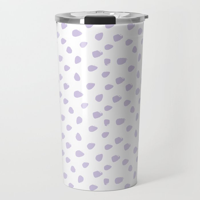Lilac Seamless Pattern Paint Brush Strokes Travel Mug Gallery Image 1