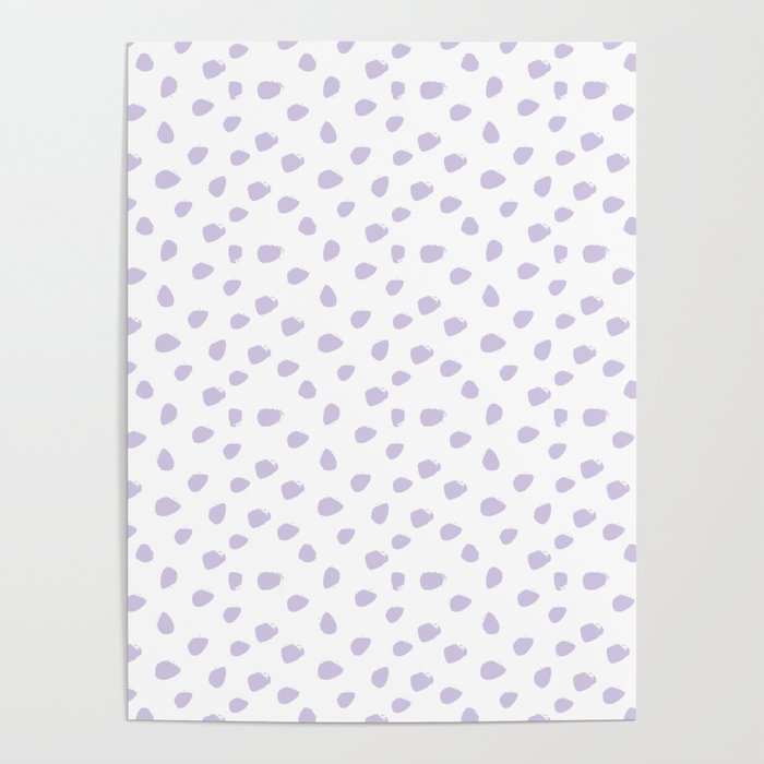 Lilac Seamless Pattern Paint Brush Strokes Poster Gallery Image 1