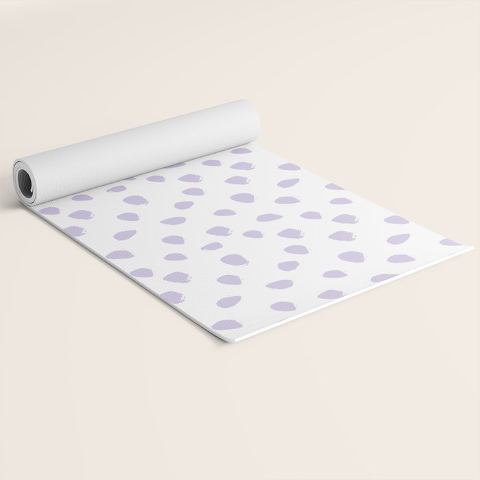 Lilac Seamless Pattern Paint Brush Strokes Yoga Mat Gallery Image 2