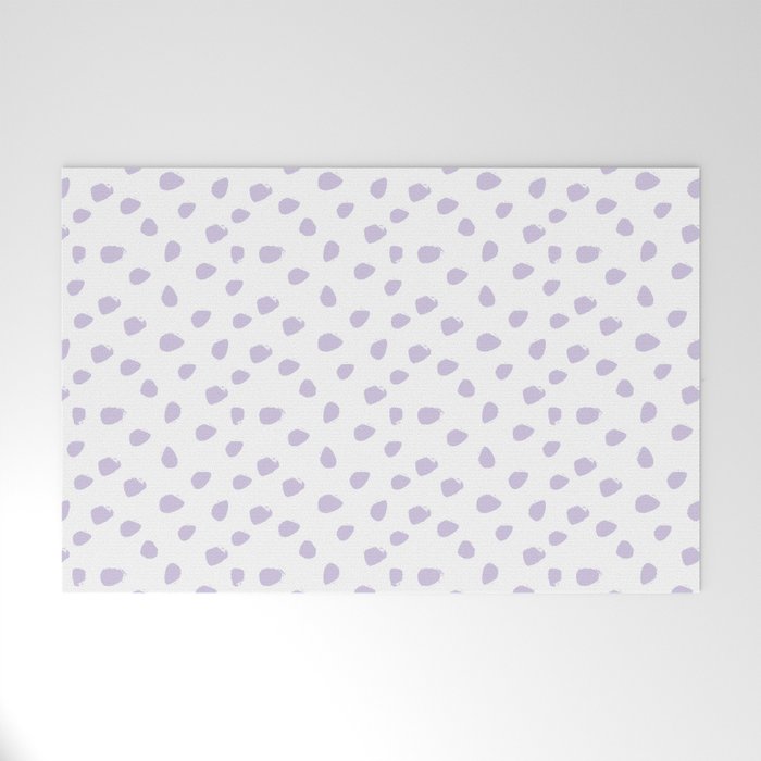 Lilac Seamless Pattern Paint Brush Strokes Welcome Mat Gallery Image 1
